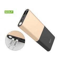 Power bank GOLF G27 10000mAh gold 2xUSB